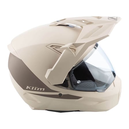 Klim X1 Alpha Carbon Korumalı ADV Motosiklet Kaskı Krem  Kahverengi