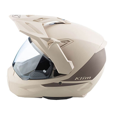 Klim X1 Alpha Carbon Korumalı ADV Motosiklet Kaskı Krem  Kahverengi