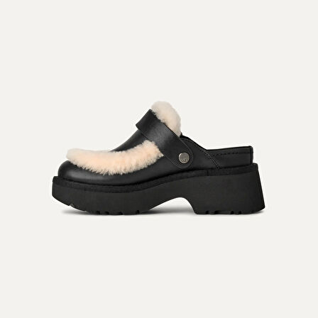 Kadın Sandalet 1171507 UGG W ESMEE LEATHER CLOG  Black