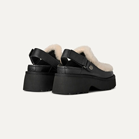 Kadın Sandalet 1171507 UGG W ESMEE LEATHER CLOG  Black