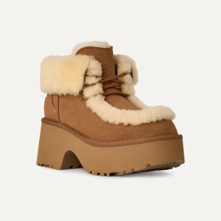 Kadın Bot 1171532 UGG W ESMEE LACE UP CHESTNUT (TABA)