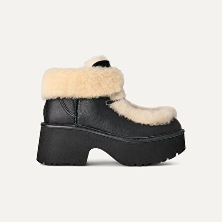 Kadın Bot 1176110 UGG W ESMEE LEATHER LACE UP BLACK (SIYAH)