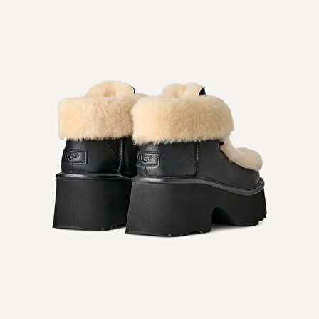 Kadın Bot 1176110 UGG W ESMEE LEATHER LACE UP BLACK (SIYAH)