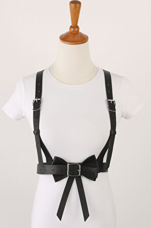 Kurdele Detaylı Şık Vücut Kemer Aksesuarı