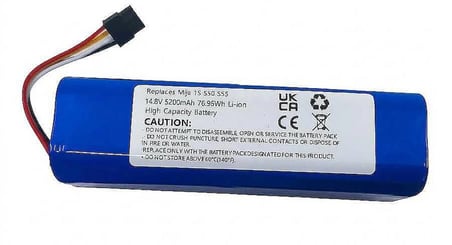 Mii Mijia 1S Robot Süpürge Bataryası 14.8V 5200mAh Li-ion Yüksek Kapasiteli Uyumlu Pil