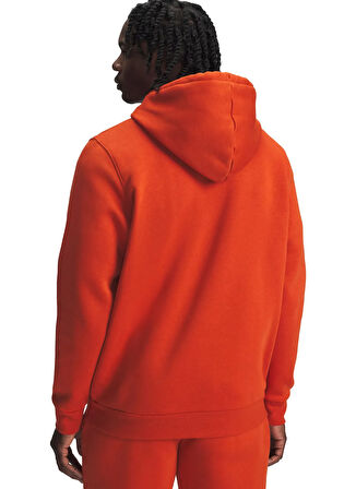 Under Armour 1373880-842-UA Icon Fleece Hoodie Turuncu Kapüşon Yaka Normal Düz Erkek Sweatshırt