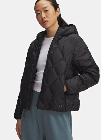 Under Armour 6008818-001-Legend Down Jacket Siyah Düz Kadın Mont