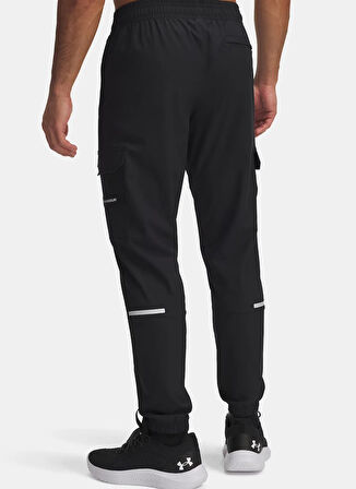 Under Armour 6004966-001-UA Tech Utility Woven P Siyah Normal Bel Normal Düz Erkek Eşofman Altı