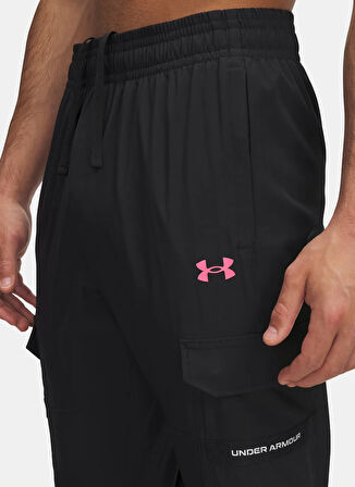 Under Armour 6004966-001-UA Tech Utility Woven P Siyah Normal Bel Normal Düz Erkek Eşofman Altı