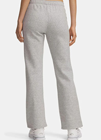 Under Armour 6003711-011-UA Rival Flc Piped Pant Gri Lastikli Bel Normal Düz Kadın Eşofman Altı