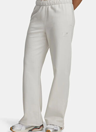 Under Armour 6004853-110-UA Icon Vida Flc Pant Beyaz Lastikli Bel Normal Düz Kadın Eşofman Altı