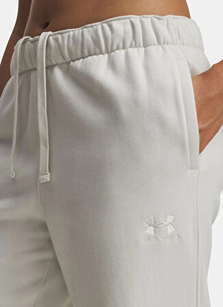 Under Armour 6004853-110-UA Icon Vida Flc Pant Beyaz Lastikli Bel Normal Düz Kadın Eşofman Altı