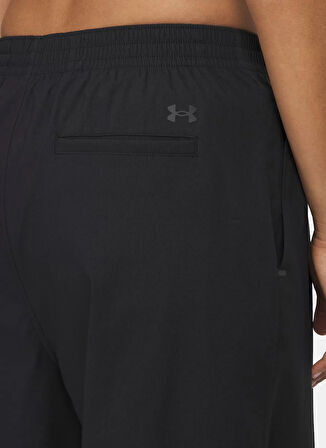 Under Armour 6007027-001-UA Unstoppable Woven Siyah Lastikli Bel Normal Düz Kadın Eşofman Altı