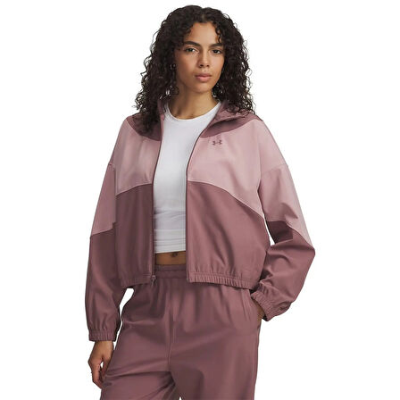 Under Armour Kadın Full Zip Hoodie Rival Woven