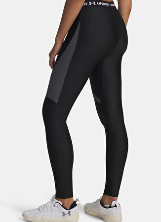 Under Armour 6003983-004-UA HG Rib Legging Siyah Parçalı Kadin Tayt