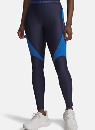 Under Armour 6003983-403-UA HG Rib Legging Mavi Parçalı Kadın Tayt