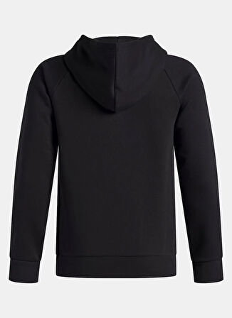 Under Armour Baskılı Erkek Çocuk Siyah Sweatshırt 6003781-001-UA Rival Flc Flamin Wdm