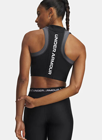Under Armour 6003985-001-UA HG Rib Tank Siyah Dar Düz Kadın Atlet