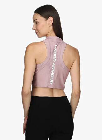 Under Armour 6003985-673-UA HG Rib Tank Pembe Dar Düz Kadın Atlet