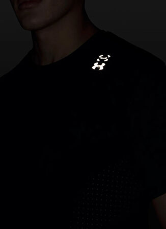 Under Armour 6001829-001-UA Halo Vent SS Siyah Bisiklet Yaka Normal Düz Erkek T-Shirt