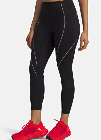 Under Armour 6004023-001-UA Halo Bonded Ankle Siyah Desenli Kadın Tayt