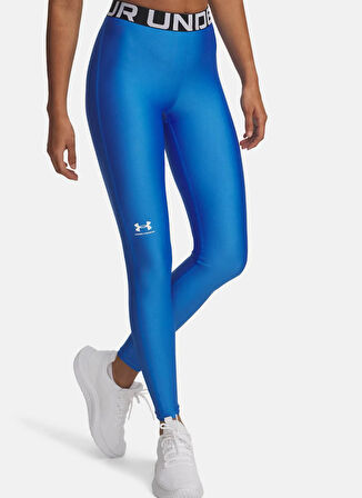 Under Armour 1383559-402-UA HG Legging Mavi Düz Kadın Tayt