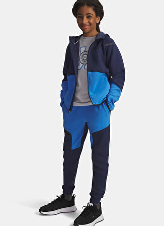 Under Armour Normal Paça Lacivert Erkek Çocuk Eşofman Altı 1386689-403-UA B Unstoppable Flc Jo