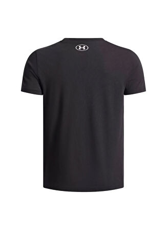 Under Armour Baskılı Siyah Erkek Çocuk T-Shirt 6005069-001-UA OVERLAY WM SS