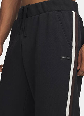 Under Armour 6005696-001-UA Icon Heavy Rib Jogge Siyah Lastikli Bel Normal Düz Erkek Eşofman Altı