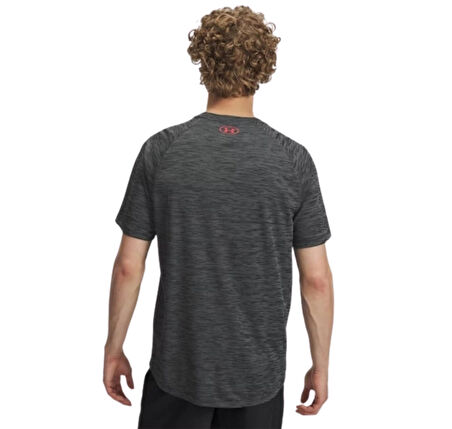 A1382796-002 Under Armour Ua Tech Textured Ss Erkek T-Shirt Antrasit