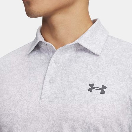 Under Armour Playoff 3.0 Printed Erkek Beyaz Polo Yaka Tişört