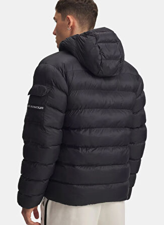 Under Armour 6006360-003-UA Sportswear Puff Jkt Siyah Düz Erkek Mont