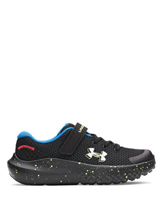 Under Armour Siyah Erkek Çocuk Koşu Ayakkabısı 3027104-006-UA BPS Surge 4 AC