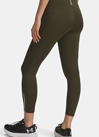 Under Armour 1369771-308-UA Launch Ankle Tights Yeşil Düz Kadın Tayt