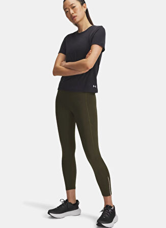 Under Armour 1369771-308-UA Launch Ankle Tights Yeşil Düz Kadın Tayt