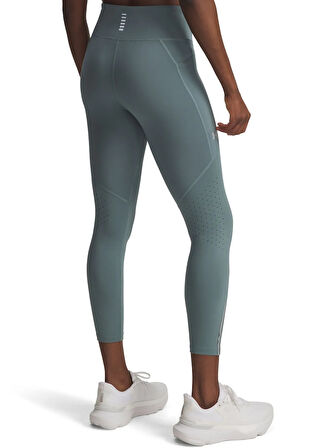 Under Armour 1369771-587-UA Launch Ankle Tights Mavi Düz Kadın Tayt