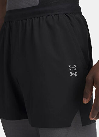 Under Armour 6005915-001-UA Halo Train Short Siyah Lastikli Bel Normal Düz Erkek Şort