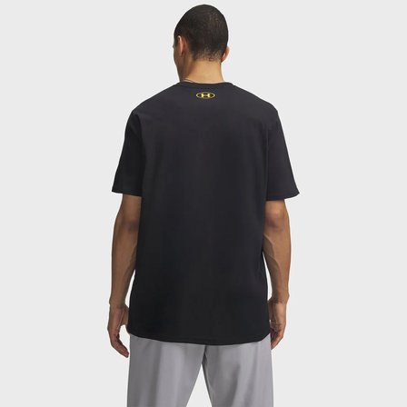 Under Armour Block Logo Erkek Siyah Tişört