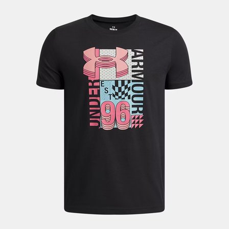 Under Armour Blur Logo Erkek Çocuk Siyah Tişört