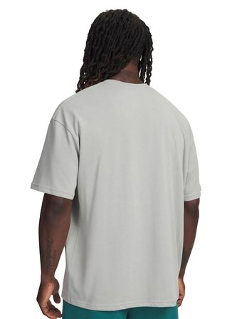 Under Armour 6009266-069 UA M HWT WM SS Gri Bisiklet Yaka Normal Düz Erkek T-Shirt