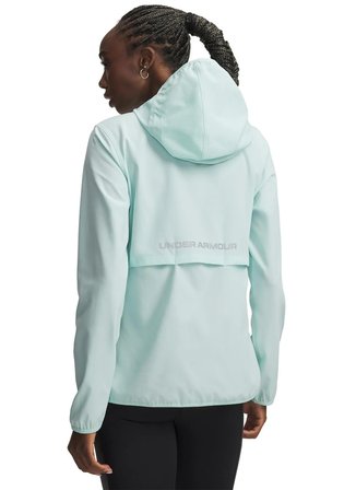 Under Armour 6009542-703 UA Velociti Pro Storm Yeşil Normal Düz Kadın Zip Ceket