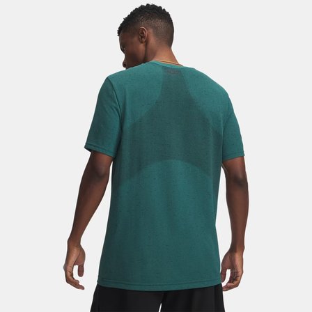 Under Armour Heavyweight Armour Label Erkek Yeşil Tişört