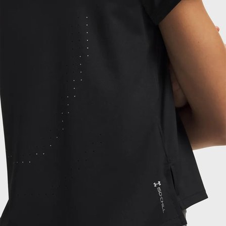 Under Armour Velociti Pro Kadın Siyah Polo Yaka Tişört