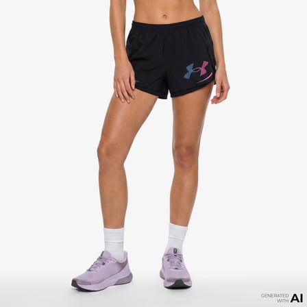 Under Armour Velociti Elite Kadın Siyah Koşu Şortu