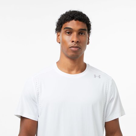 Under Armour Velociti Pro Erkek Beyaz Koşu T-Shirt