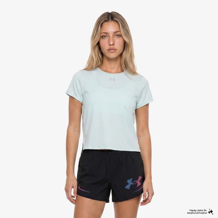 Under Armour Velociti Pro Kadın Mavi Koşu T-Shirt