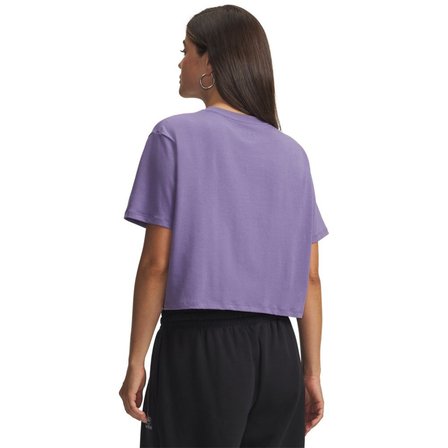 Under Armour Rival Boxy Solid Kadın Mor Tişört