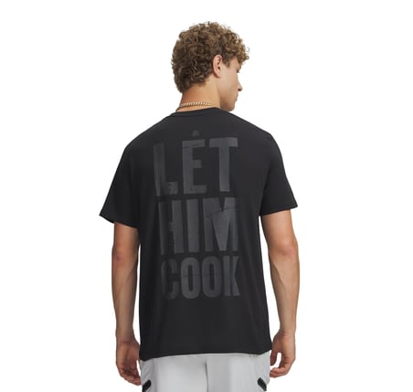 A6009784-001 Under Armour Curry Let Him Cook Tee Erkek T-Shirt Siyah