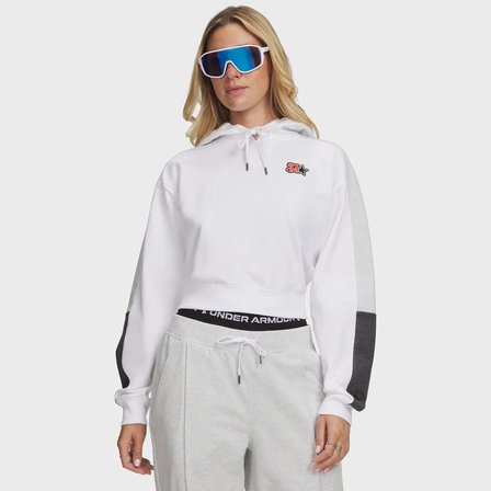 Under Armour Sport Terry Trend Kadın Beyaz Polo Yaka Tişört
