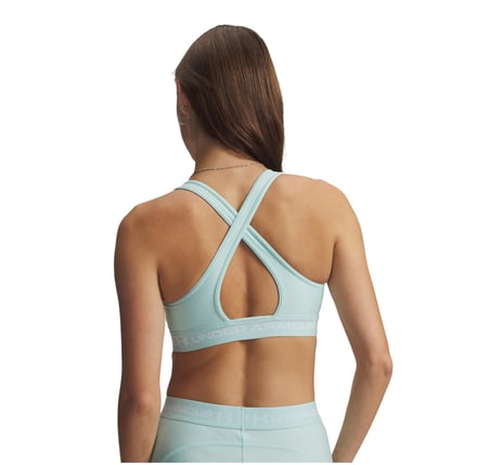 A1361034-703 Under Armour Crossback Mid Bra Kadın B&amp;uuml;stiyer A&amp;ccedil;ık Mavi